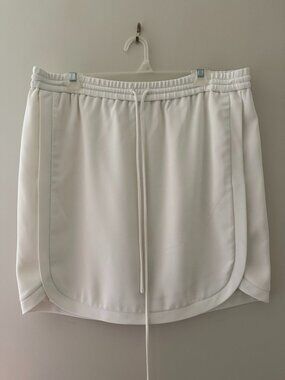 J.Crew White Wrap-Style Skirt